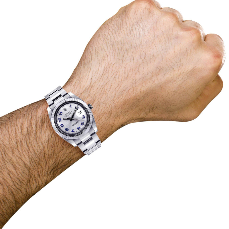 Rolex Datejust 2 | Stainless Steel |  18K White Gold Bezel | 41 Mm