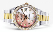 Diamond Rolex Date | Stainless Steel
