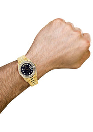 Diamond Rolex Day-Date | 18K Yellow Gold