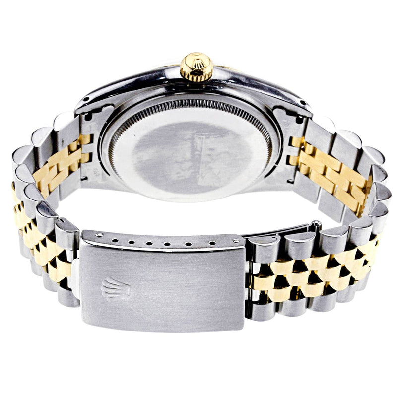 Diamond Rolex Datejust | 36 MM | 18K Yellow Gold and Stainless Steel | Jubilee Band | Flower Diamond Dial | 1.4 Carats