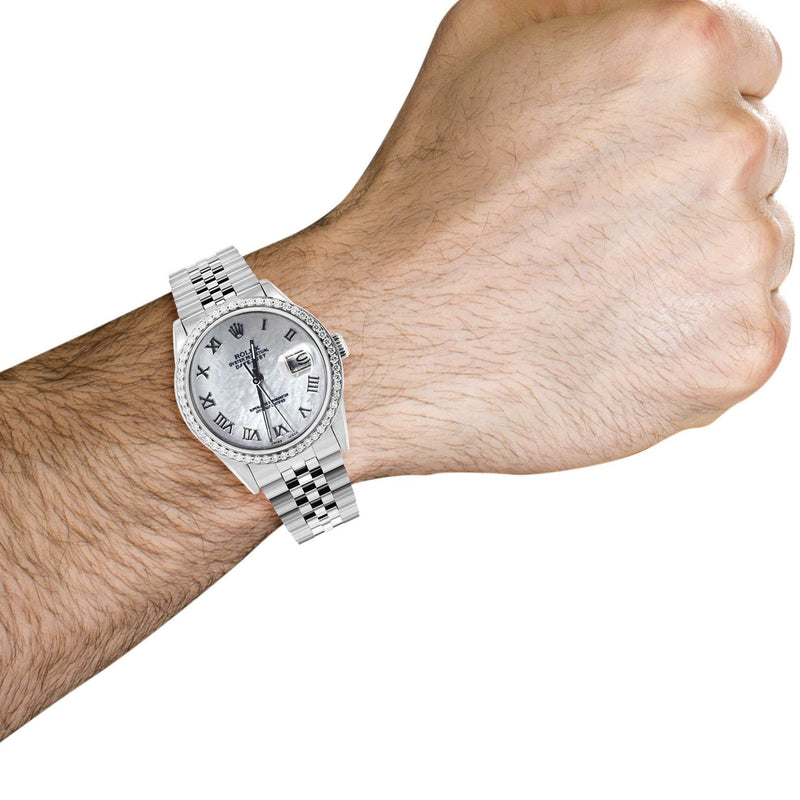 Diamond Rolex Datejust | Stainless Steel | 36 Mm