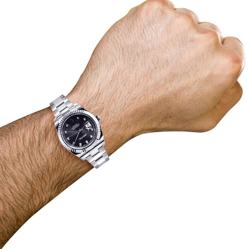 Rolex Datejust 2 | Stainless Steel |  18K White Gold Bezel | 41 Mm
