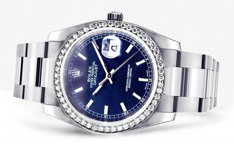 Diamond Rolex Datejust | Stainless Steel | 36 Mm