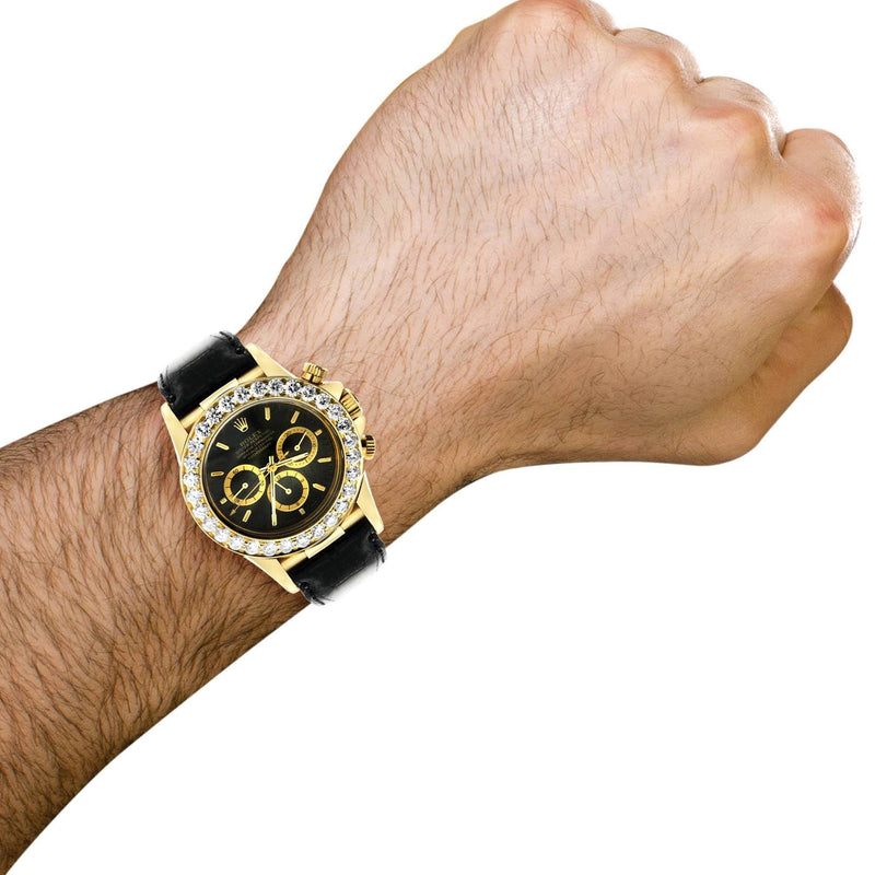 Diamond Rolex Daytona | 18K Yellow Gold | 40 Mm