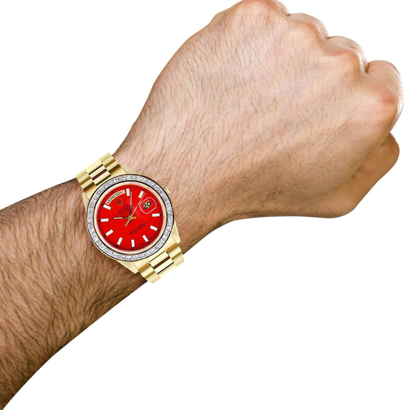 Diamond Rolex Day-Date | 18K Yellow Gold | 36 Mm