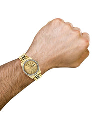 Diamond Rolex Day-Date | 18K Yellow Gold
