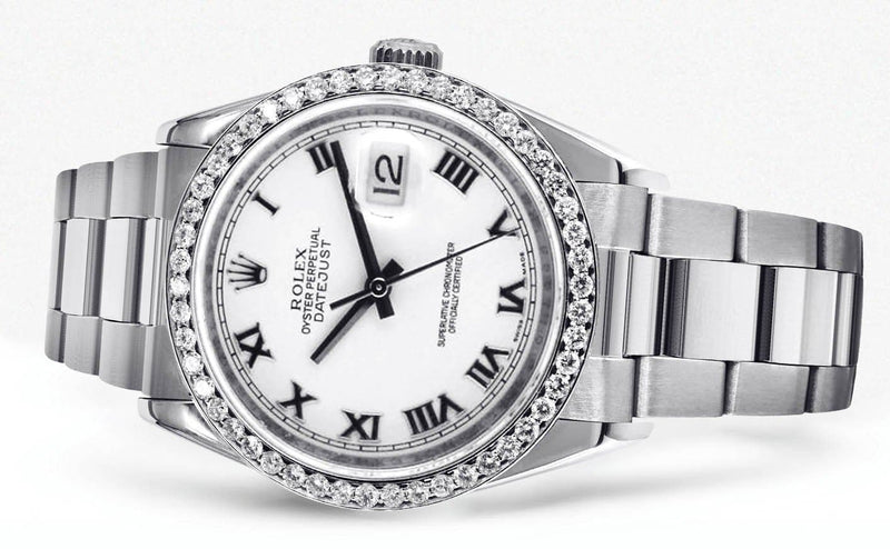 Diamond Rolex Datejust | Stainless Steel | 36 Mm