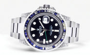 Diamond Rolex Gmt-Master 2 | Stainless Steel | 40 Mm
