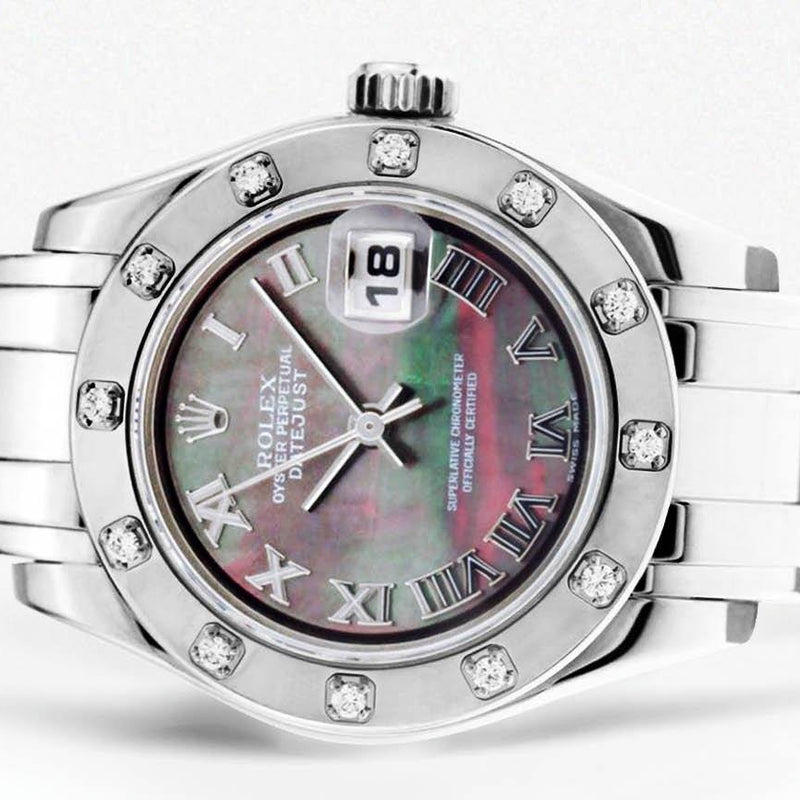 Rolex Pearlmaster Watch For Women | 18K White Gold | 29 Mm