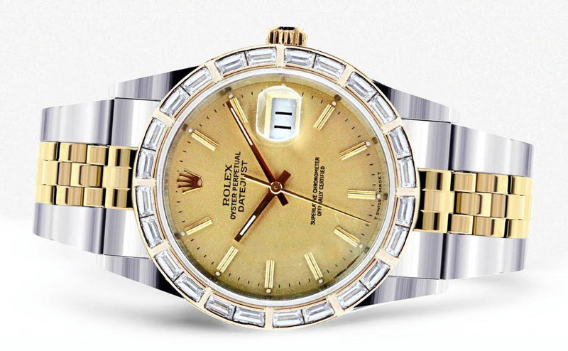 Diamond Rolex Datejust | Stainless Steel | 36 Mm