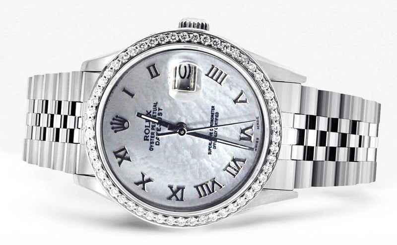 Diamond Rolex Datejust | Stainless Steel | 36 Mm