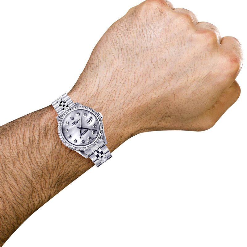 Diamond Rolex Datejust | Stainless Steel | 34 Mm