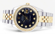 Diamond Rolex Datejust | 18K Yellow Gold | 36 Mm