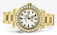 Diamond Rolex Yacht Master | 18K Yellow Gold