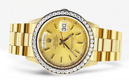 Diamond Rolex Day-Date | 18K Yellow Gold