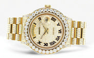 Diamond Rolex Day-Date | 18K Yellow Gold | 36 Mm