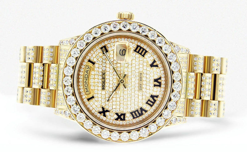 Diamond Rolex Day-Date | 18K Yellow Gold | 36 Mm