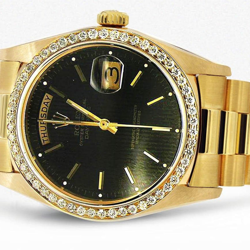 Diamond Rolex Day-Date | 18K Yellow Gold | 36 Mm