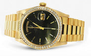 Diamond Rolex Day-Date | 18K Yellow Gold | 36 Mm