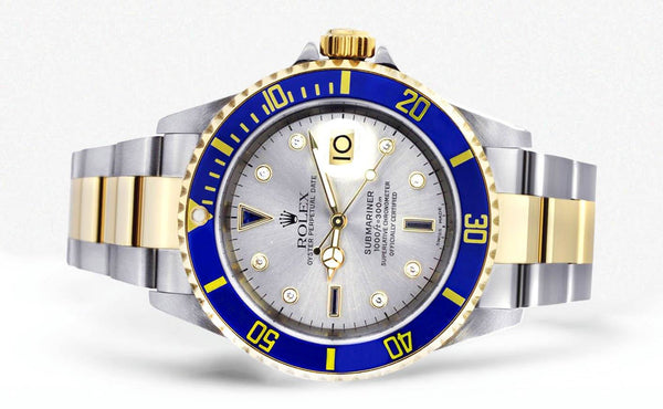 ROLEX SUBMARINER DATE 40 MM | 18K GOLD &  STEEL WATCH | OYSTER BAND | GREY DIAL