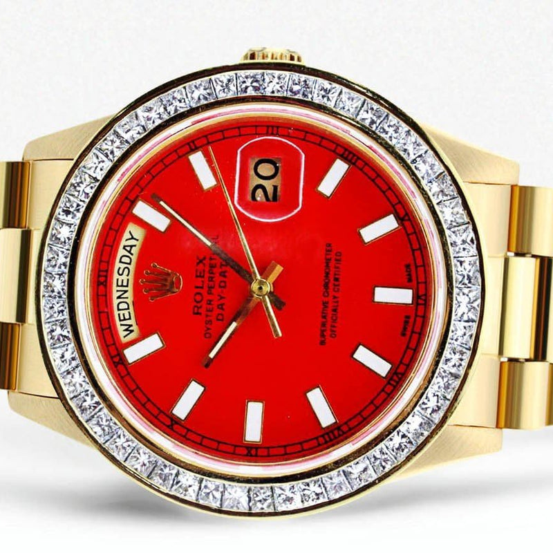Diamond Rolex Day-Date | 18K Yellow Gold | 36 Mm