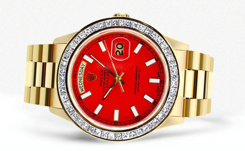 Diamond Rolex Day-Date | 18K Yellow Gold | 36 Mm