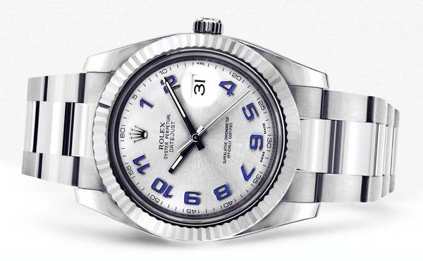 Rolex Datejust 2 | Stainless Steel |  18K White Gold Bezel | 41 Mm