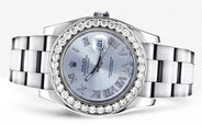 Diamond Rolex Datejust | Stainless Steel | Diamond Silver Roman Numeral Dial | 36 MM