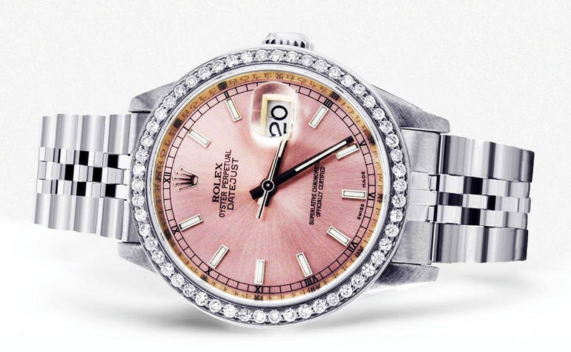 Diamond Rolex Datejust | Stainless Steel | 36 Mm