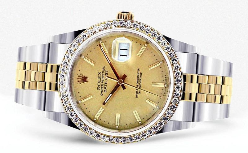 Diamond Rolex Datejust | Stainless Steel