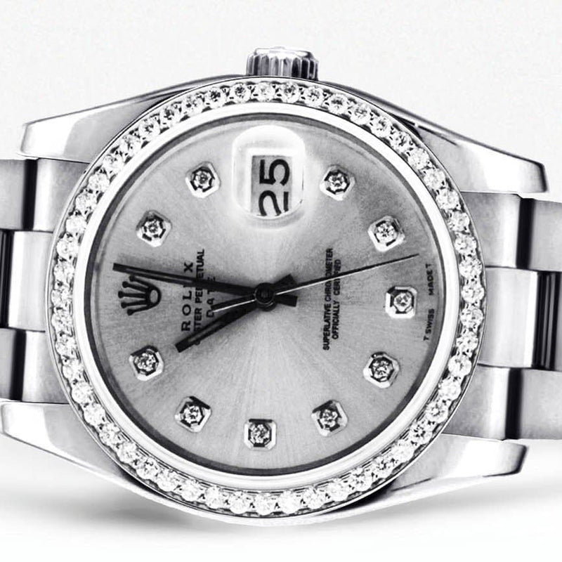 Diamond Rolex Datejust | Stainless Steel | 36 Mm