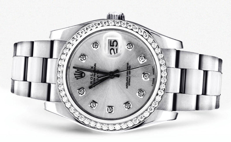Diamond Rolex Datejust | Stainless Steel | 36 Mm