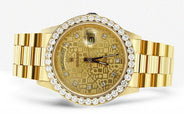Diamond Rolex Day-Date | 18K Yellow Gold | 36 Mm