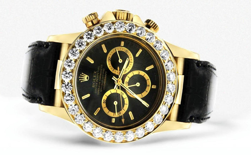 Diamond Rolex Daytona | 18K Yellow Gold | 40 Mm