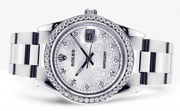 Diamond Rolex Datejust | Stainless Steel | 36 Mm