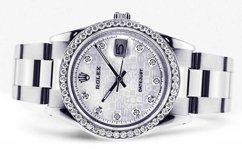 Diamond Rolex Datejust | Stainless Steel | 36 Mm