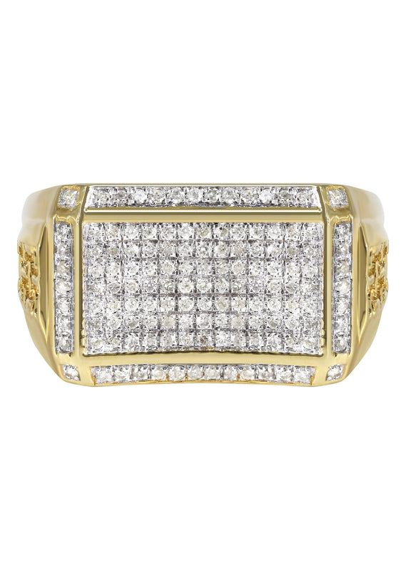 Mens  Diamond  Ring | 0.77 Carats | 7.5 Grams