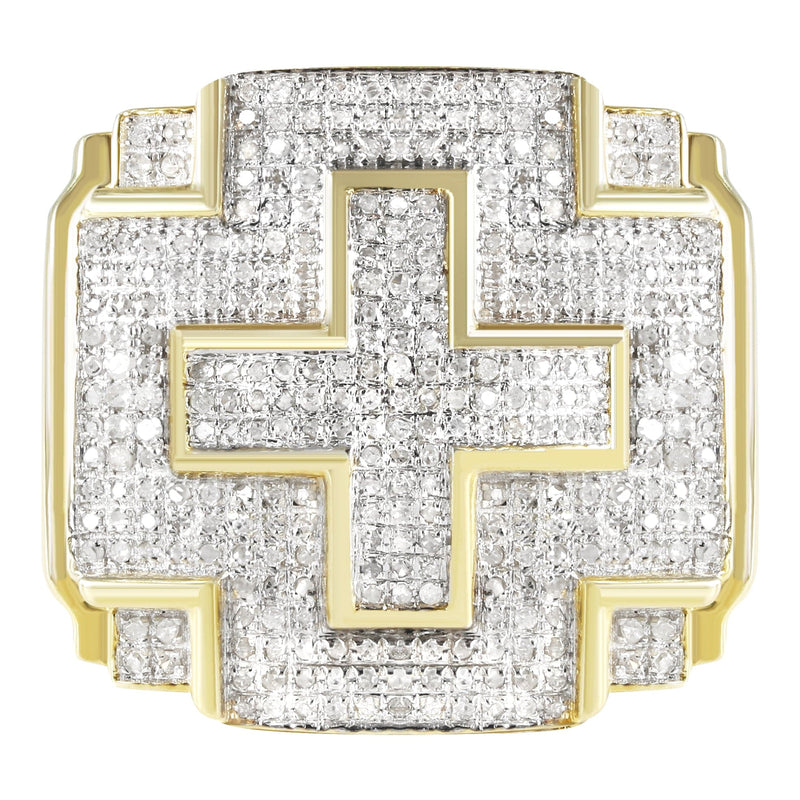Mens Diamond  Ring | 1.18 Carats | 9.1 Grams