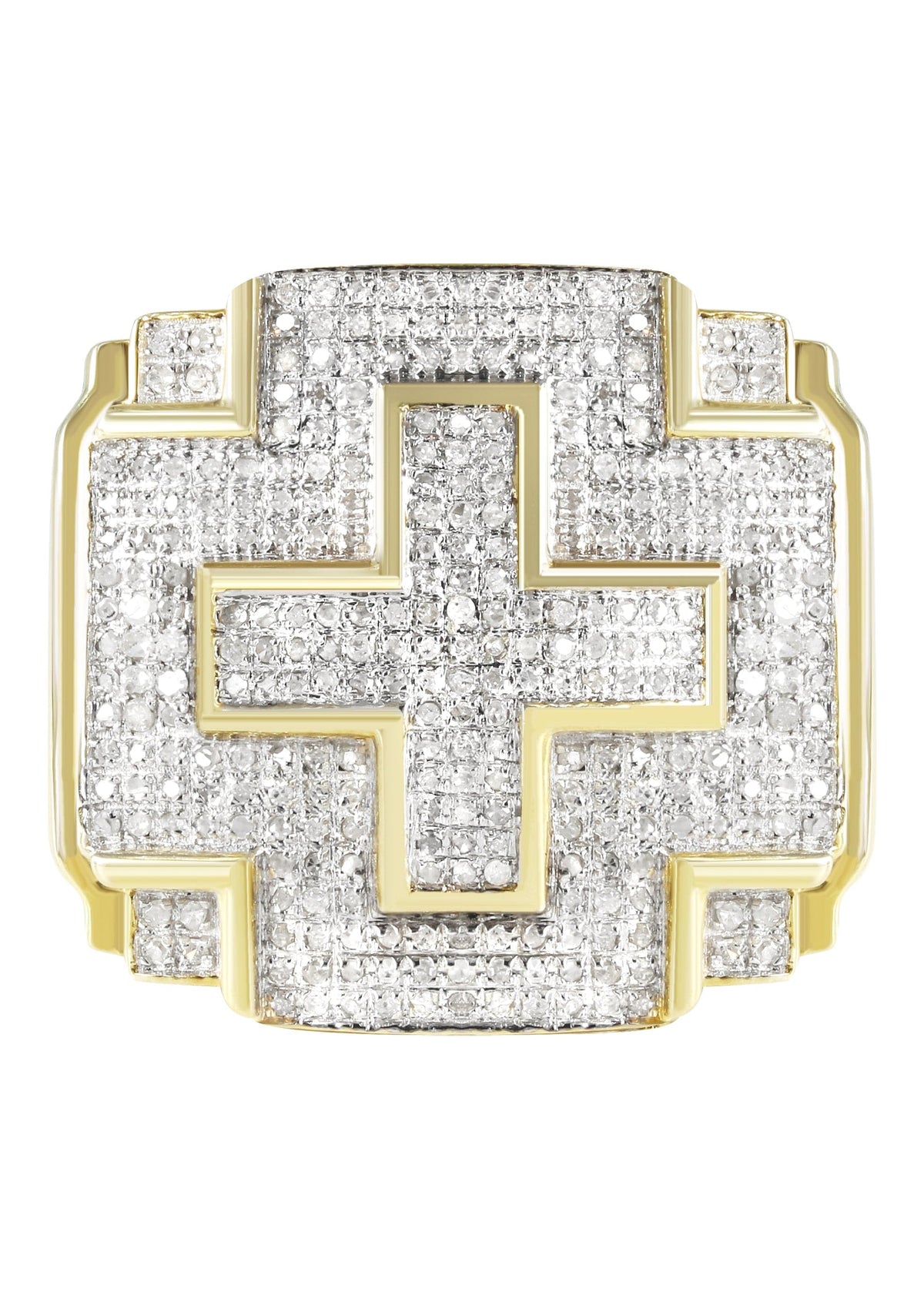 Mens Diamond  Ring | 1.18 Carats | 9.1 Grams