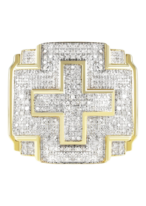 Mens Diamond  Ring | 1.18 Carats | 9.1 Grams
