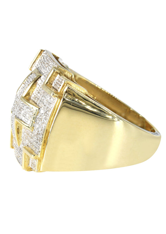 Mens Diamond  Ring | 1.18 Carats | 9.1 Grams