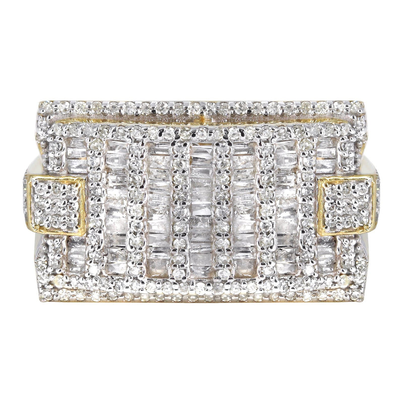 Mens Baguette Diamond Pinky Ring  | 1.76 Carats | 10.5 Grams