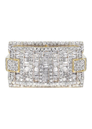 Mens Baguette Diamond Pinky Ring  | 1.76 Carats | 10.5 Grams