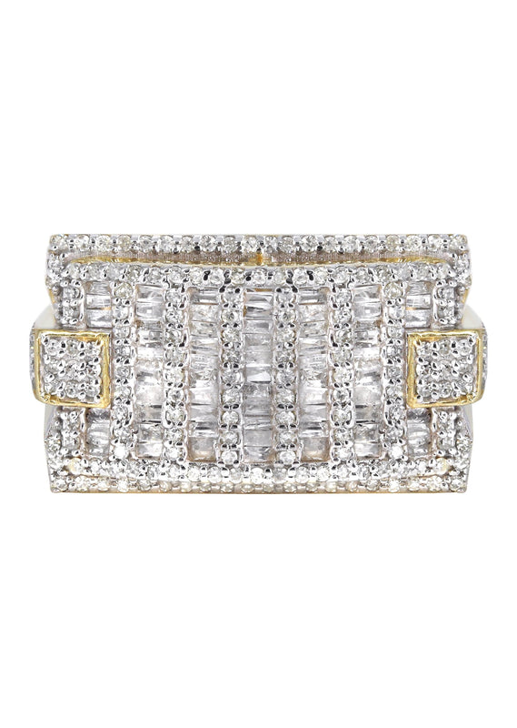 Mens Baguette Diamond Pinky Ring  | 1.76 Carats | 10.5 Grams