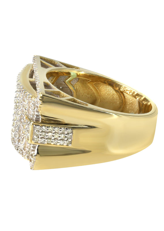 Mens Baguette Diamond Pinky Ring  | 1.76 Carats | 10.5 Grams