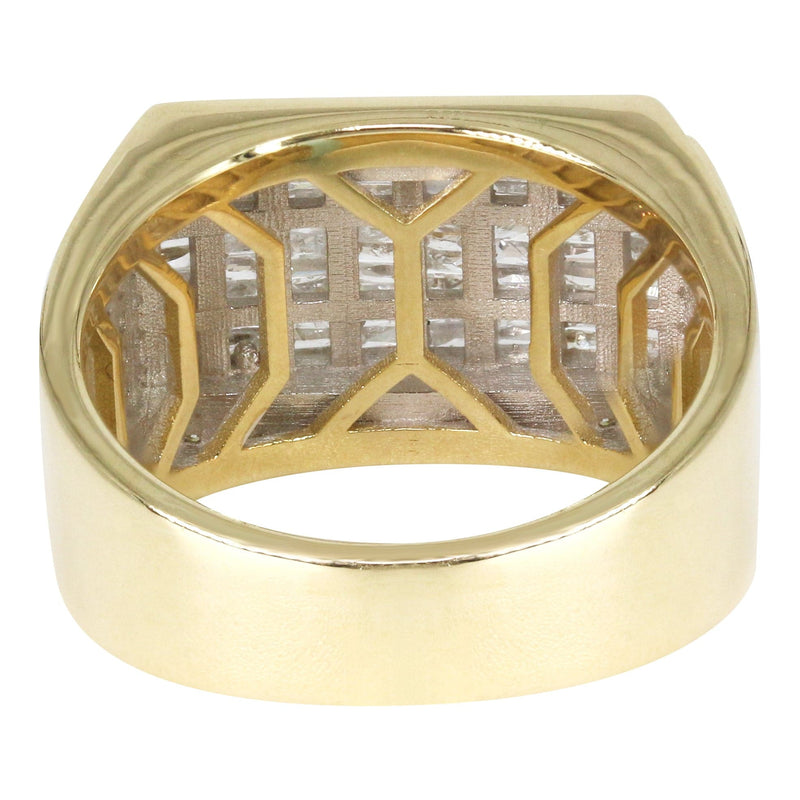 Mens Baguette  Diamond Ring | 1.25 Carats | 9.9 Grams