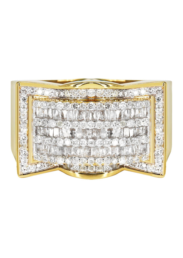 Mens Baguette Diamond Pinky Ring  | 1.78 Carats | 8.5 Grams
