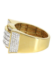 Mens Baguette Diamond Pinky Ring  | 1.78 Carats | 8.5 Grams