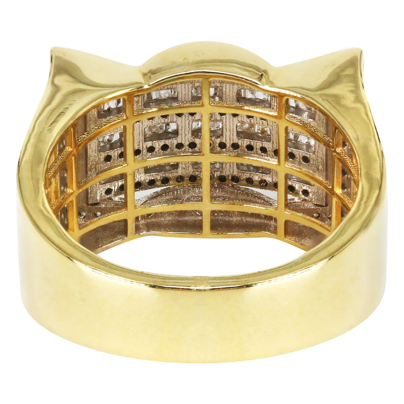 Mens Baguette Diamond Pinky Ring  | 1.78 Carats | 8.5 Grams