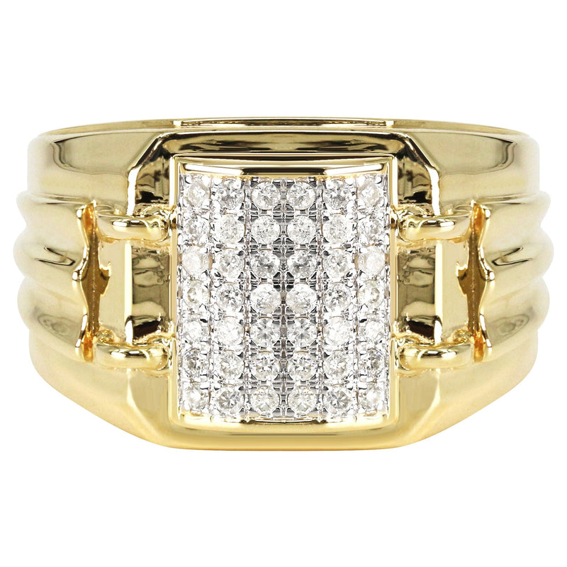 Mens Diamond  Ring | 0.47 Carats | 9.1 Grams